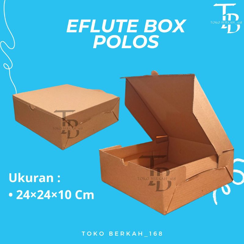 

(ISI 5 PCS) DOS / DUS EFLUTE POLOS UKURAN 24 × 24 × 10 CM / BOX HAMPERS POLOS / DUS HAJATAN POLOS