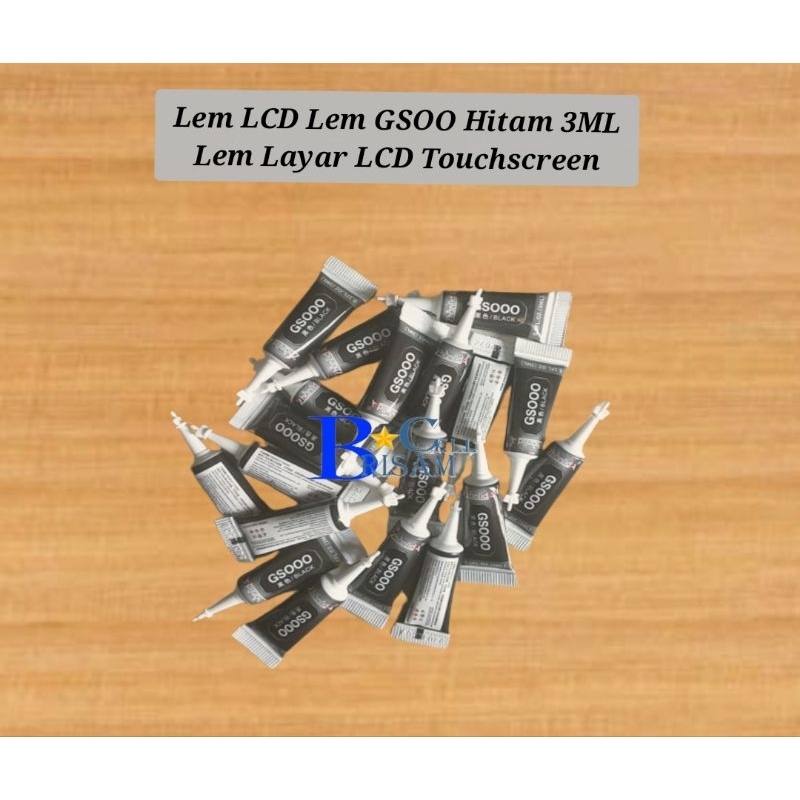 Lem LCD Lem GSOO Hitam 3ML Lem Layar LCD Touchscreen