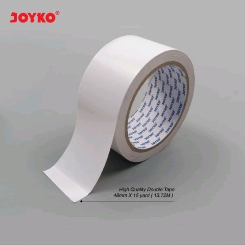 

JOYKO Double Tape JOYKO 48 mm x 15 yard Blue Core (1 Pc) / Double Sided Tape Perekat 2 Sisi JOYKO / Double Tape 48 mm JOYKO Core Biru