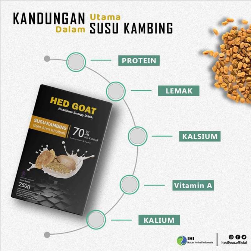 

Susu Kambing Etawa Murni 100℅ Hed Goad