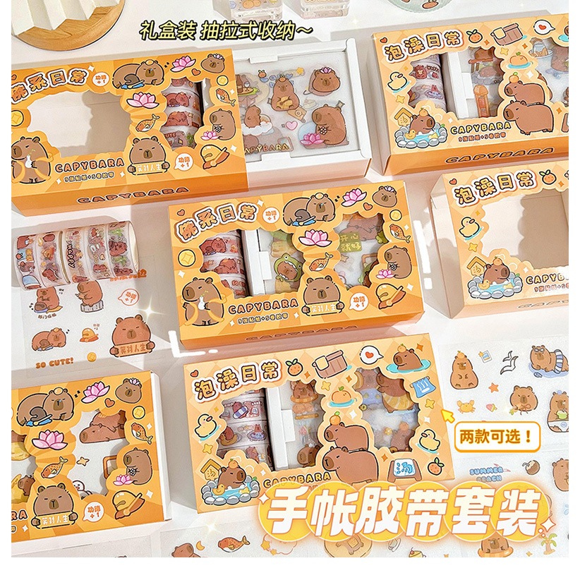 

Washitape Capybara Box Sticker Box Capybara dan Momo Sauce MOMO015