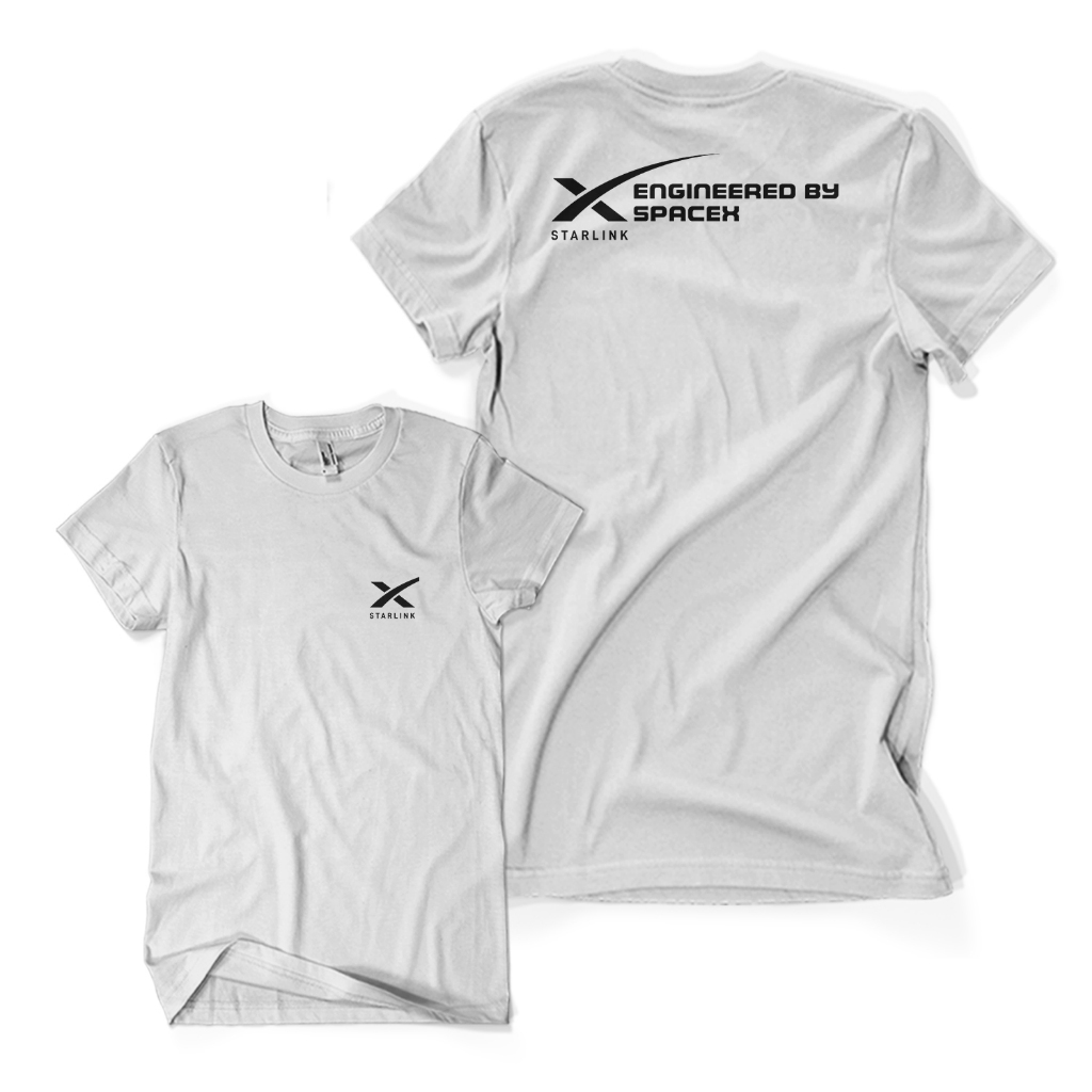 Kaos Distro Premium STARLINK - Baju Logo Provider Internet Satelit Unisex Dewasa