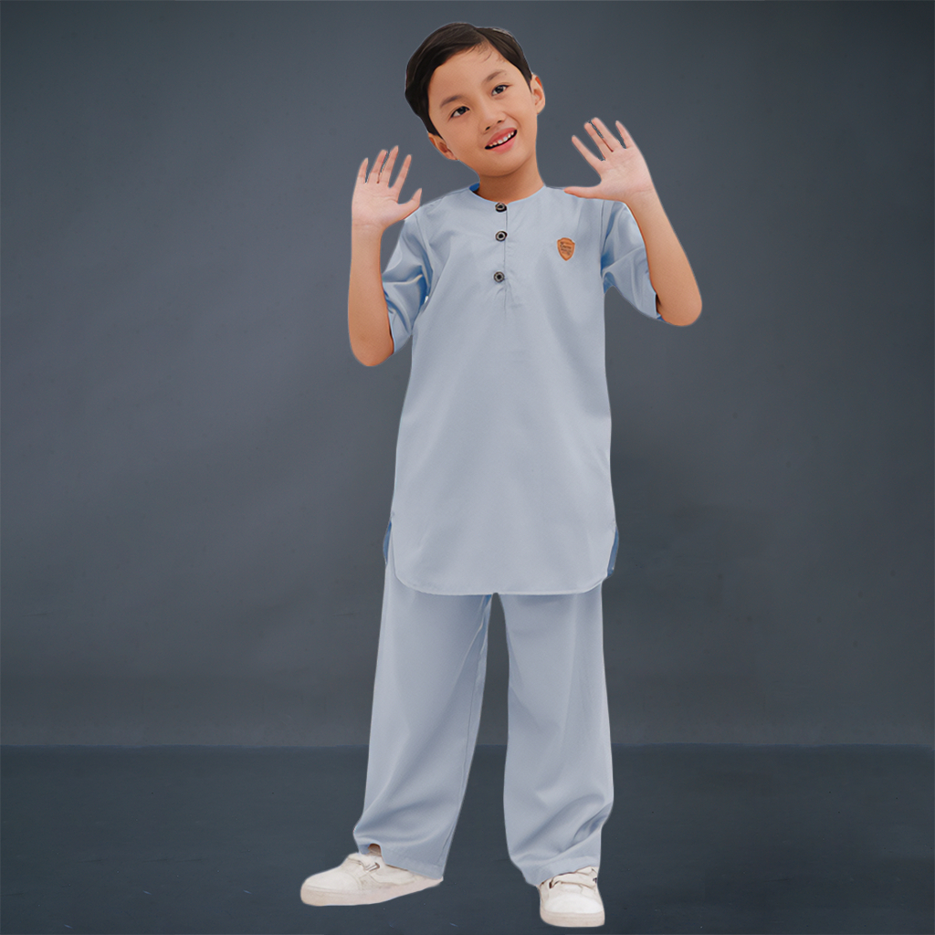Kawan Muslim - Setelan Koko Anak Laki Laki Usia 1 Sampai 12 Tahun Baju Muslim Anak Lengan Pendek Premium Bahan Katun-6