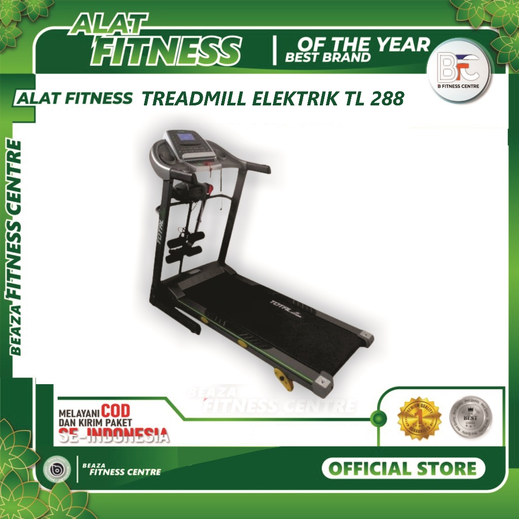 treadmill elektrik 3 fungsi tl-288 / treadmil murah jogja tl 288