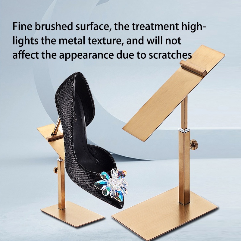 Rak Display Sepatu Stainless Steel / Premium Shoe Display Stand / Gantungan Display Sepatu