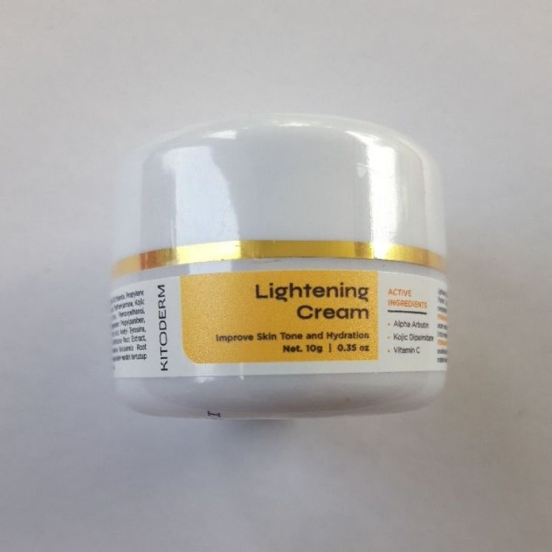 Kitoderm Lightening Cream | cream malam glow whitening kitoderm