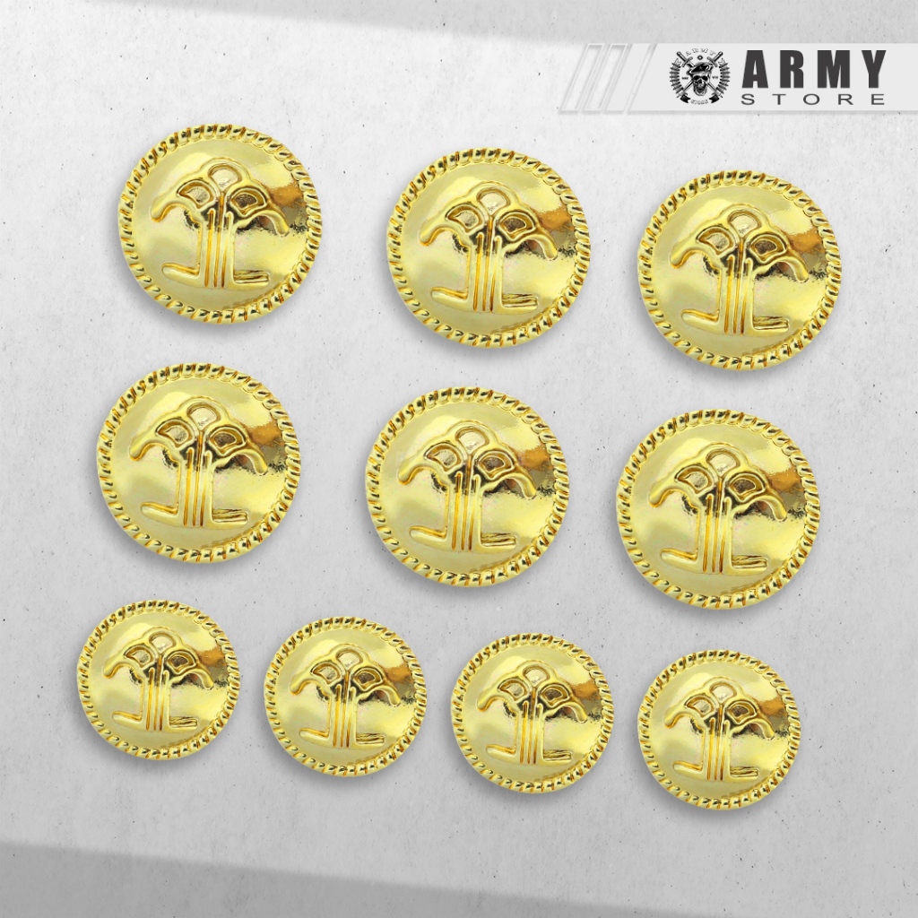 Kancing PDU 2 / PDU 4 Kumham / Kancing Satuan /Bangkok Non Braso / Kemenkumham