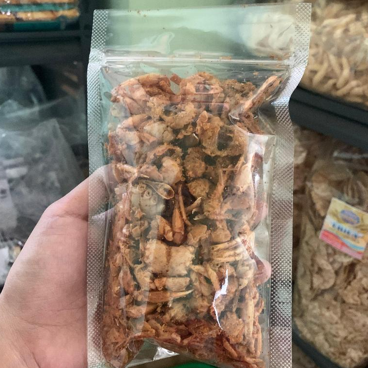 

BABY CRAB KRISPY HALAL ASIN PEDAS DAUN JERUK 100gr - MAKANAN SEAFOOD