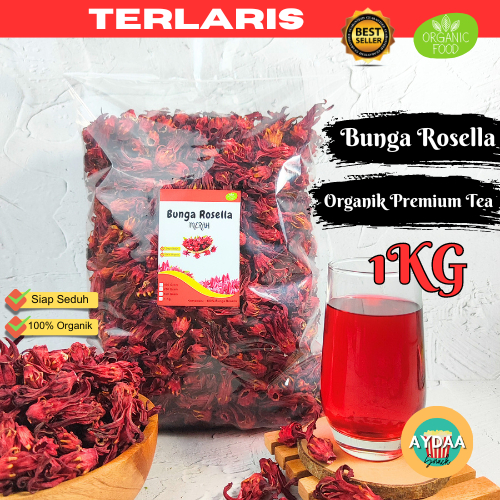 

BUNGA TEH ROSELLA MERAH KERING 1KG PREMIUM ORGANIK ALAMI