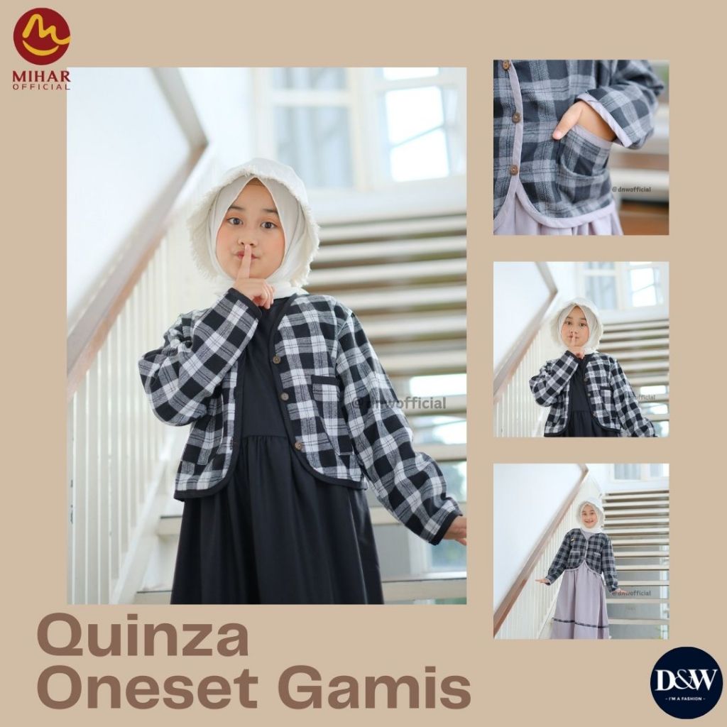 D&W - ONESET GAMIS OUTER ANAK GAMIS ANAK GAMIS FLANEL GAMIS OUTER KOTAK KOTAK DRESS FLANEL GAMIS TER