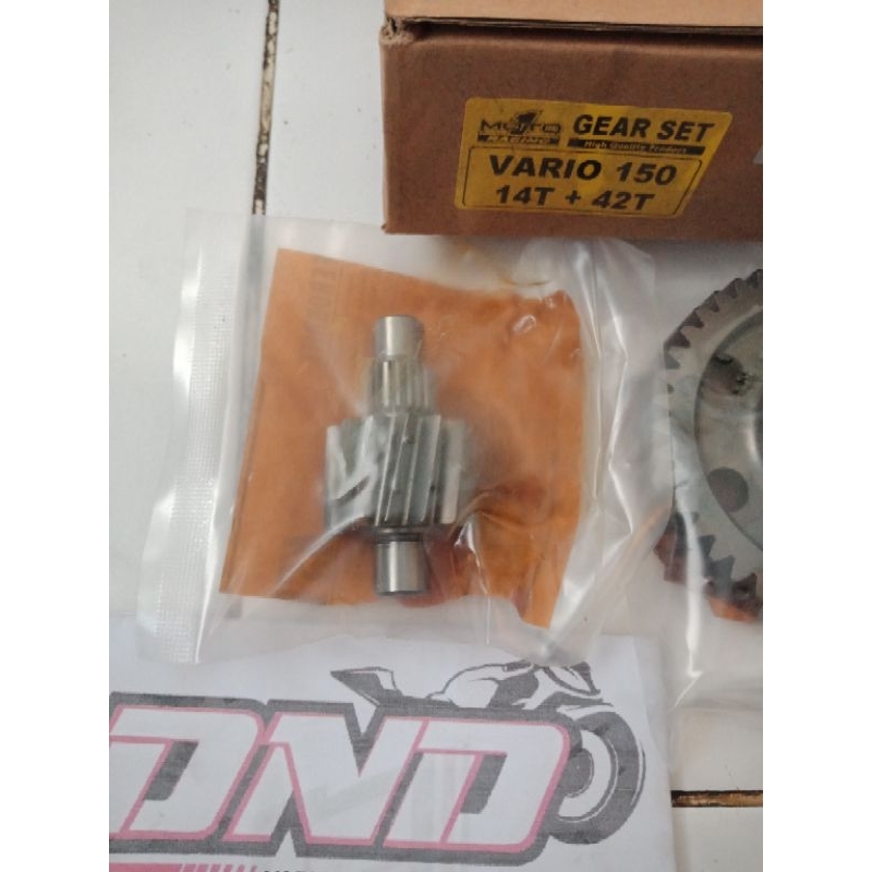 MOTO1 Gear ratio vario 150/Gear rasio vario 150 Gigi rasio vario 150