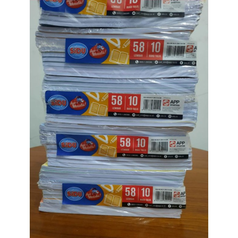 

Buku Tulis SIDU 58 Lembar buku tulis sinar dunia 1 pack isi 10 biji