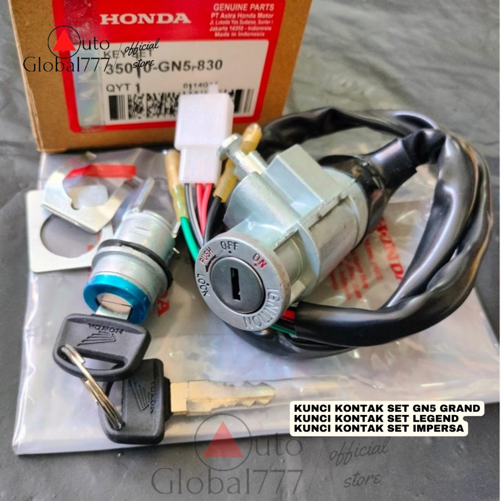 Kunci Kontak Astrea Grand Ori Ahm GN5 Kontak Legenda Impresa set kunci jok Honda