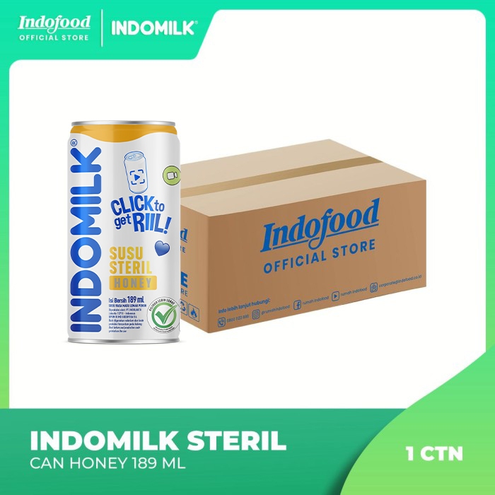 

CTN - Indomilk Steril Can Honey 189 ml