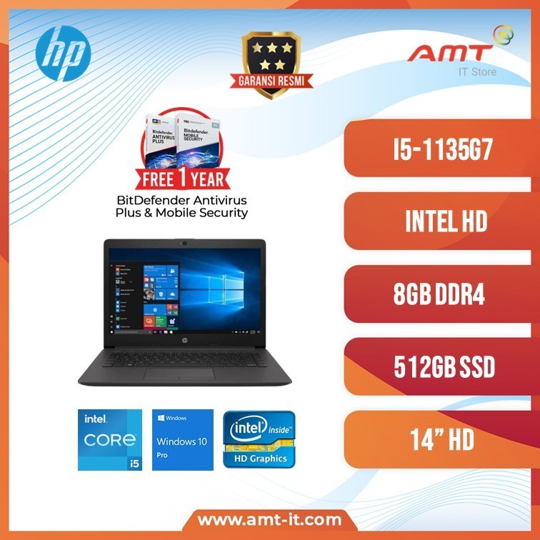 Laptop HP 240 G8 i5-1135G7 8GB 512GB SSD WIN 10 PRO 14"