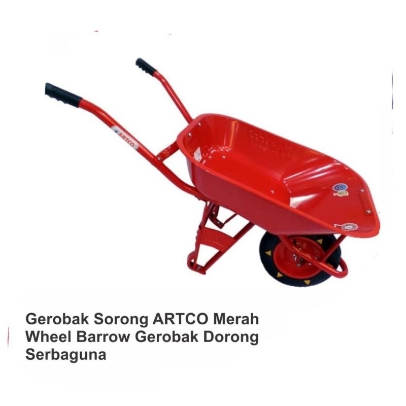 Gerobak ARTCO Merah / Gerobak Dorong / Gerobak Sorong