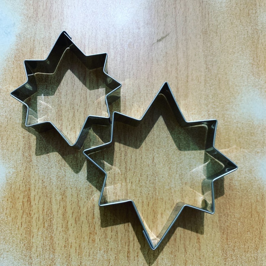

Cutter Stainless Natal ( 8 ) Star Bintang 2pc set / christmas