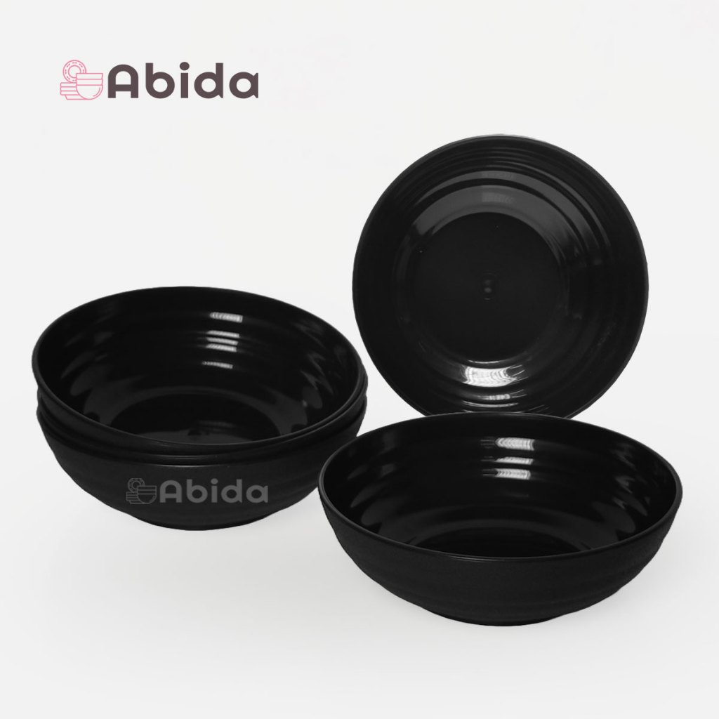Abida 1 Lusin Piring Plastik Japan Series 5 inch - Piring Kecil Lusinan - Piring Saji Lusinan - Gros