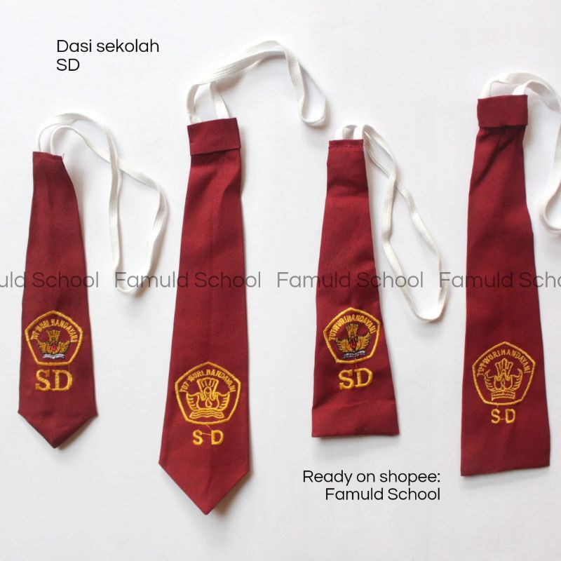Dasi Sekolah SD, Dasi Sekolah SD laki laki, Dasi Sekolah SD Perempuan
