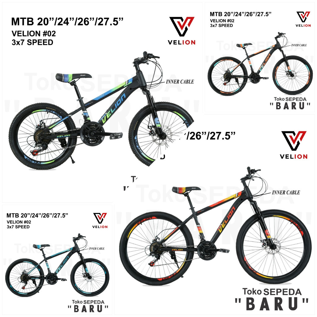 TB - Sepeda Gunung MTB VELION 716 Ukuran 20 Inch