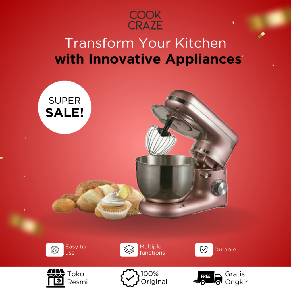 Stand mixer dodawa dd 7160 mixer kue , mixer bolu