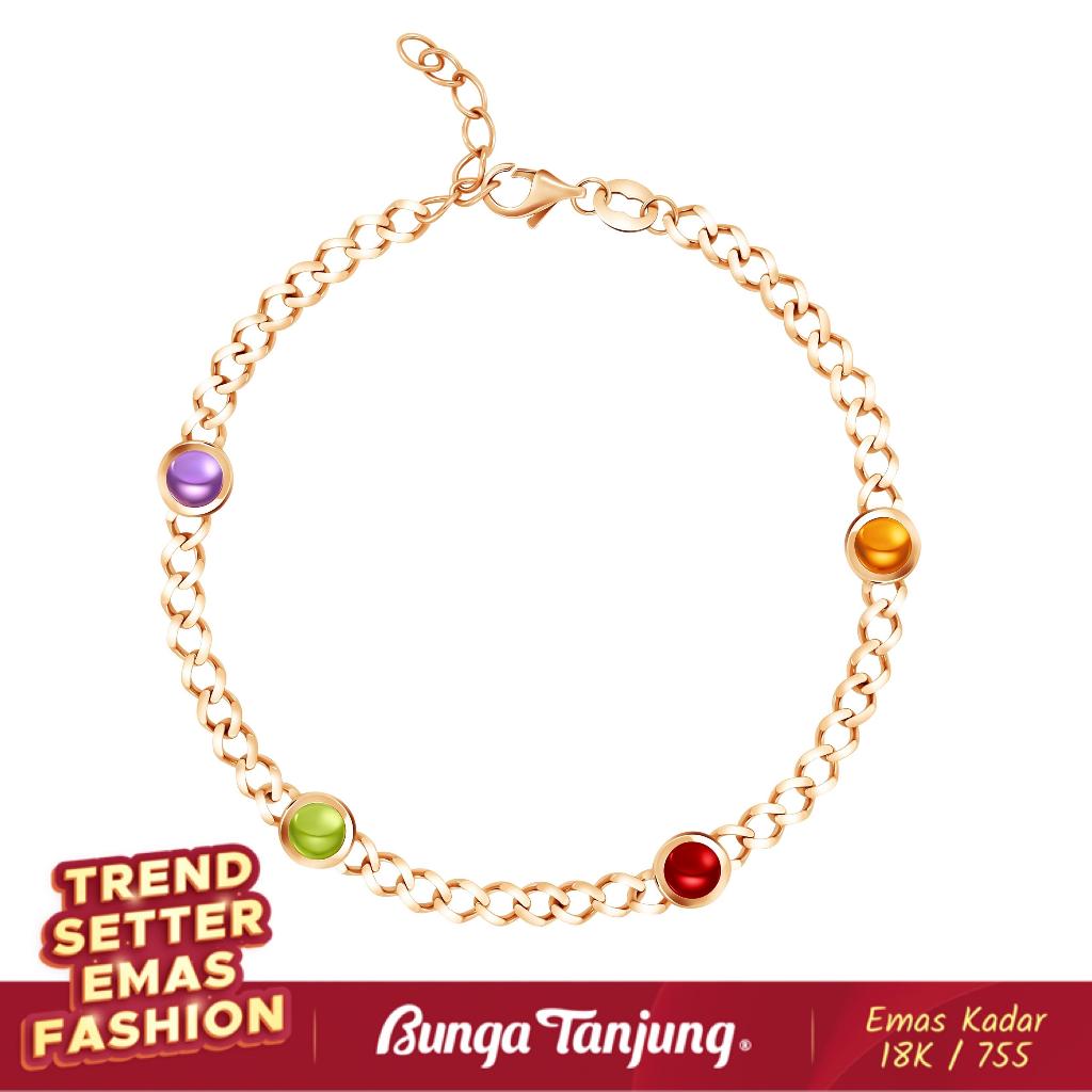 GELANG TRUE COLORS MIX C - SDW GOLD - EMAS 18K - BUNGA TANJUNG GOLD