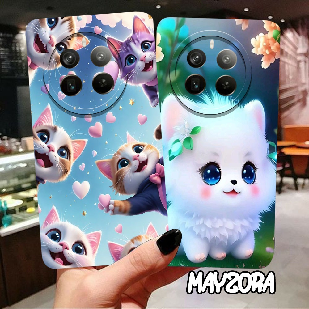 Case pro camera Realme 12 pro Terbaru 2024 -Silikon Realme 12 pro - motif KUCING - Softcase Realme 1