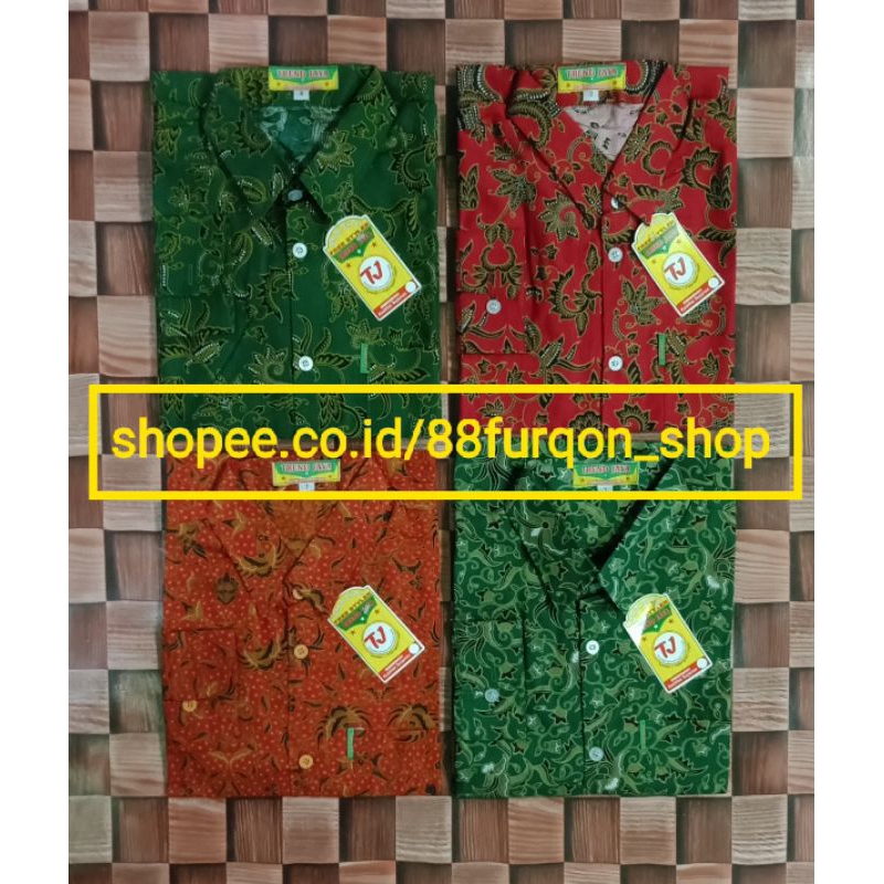 BAJU BATIK SERAGAM SEKOLAH LENGAN PANJANG | BAJU HEM BATIK LENGAN PANJANG | BAJU BATIK LENGAN PANJAN