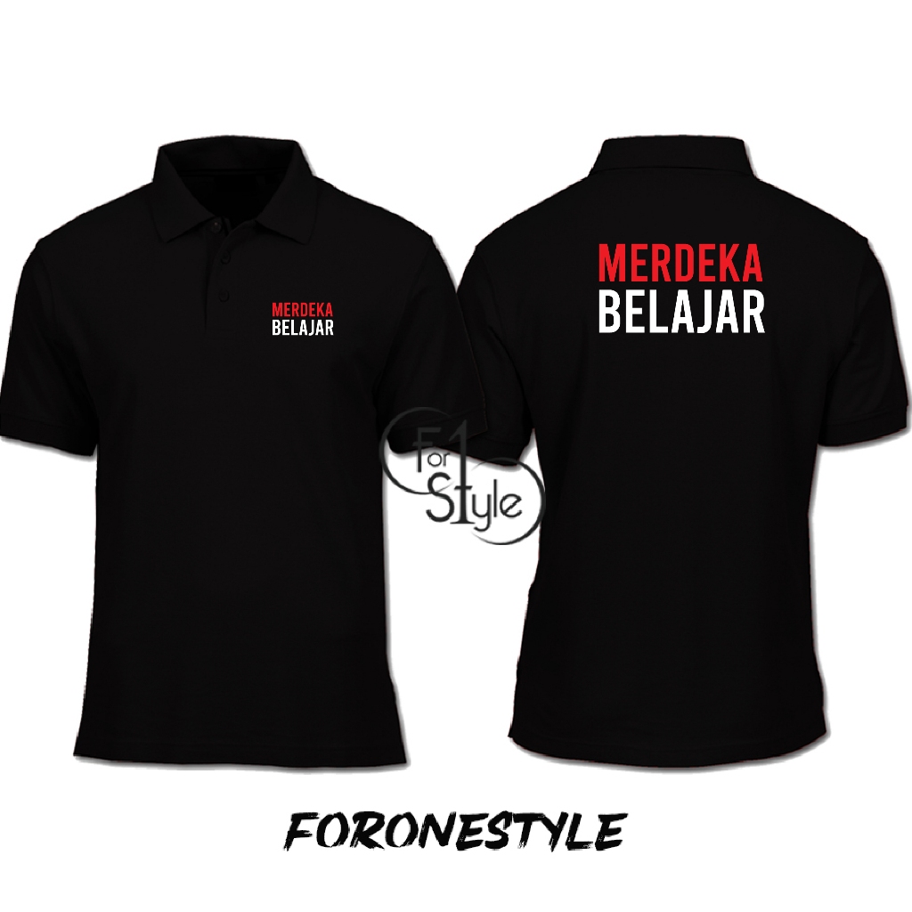 POLOSHIRT MERDEKA BELAJAR - POLO MERDEKA BELAJAR - KAOS KERAH MERDEKA BELAJAR