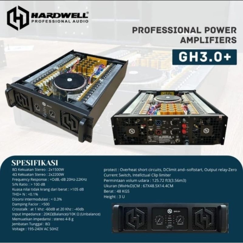 Audio Power Hardwell GH 3.0 + Original Amplifier HARDWELL GH3.0+