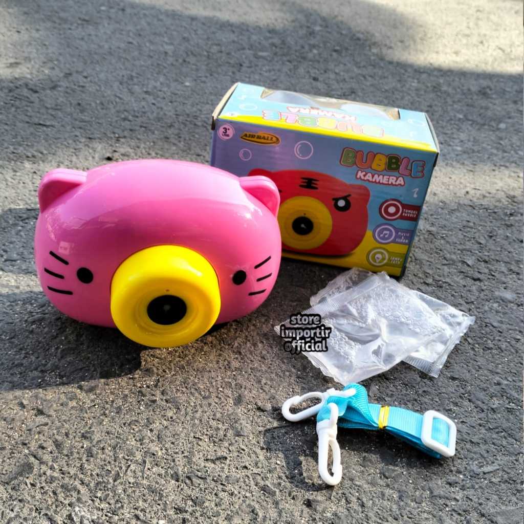 Mainan Anak Camera Bubble Elektrik Gelembung Busa Sabun 59036 | Mainan Terbaru Kamera Bubble Bentuk 