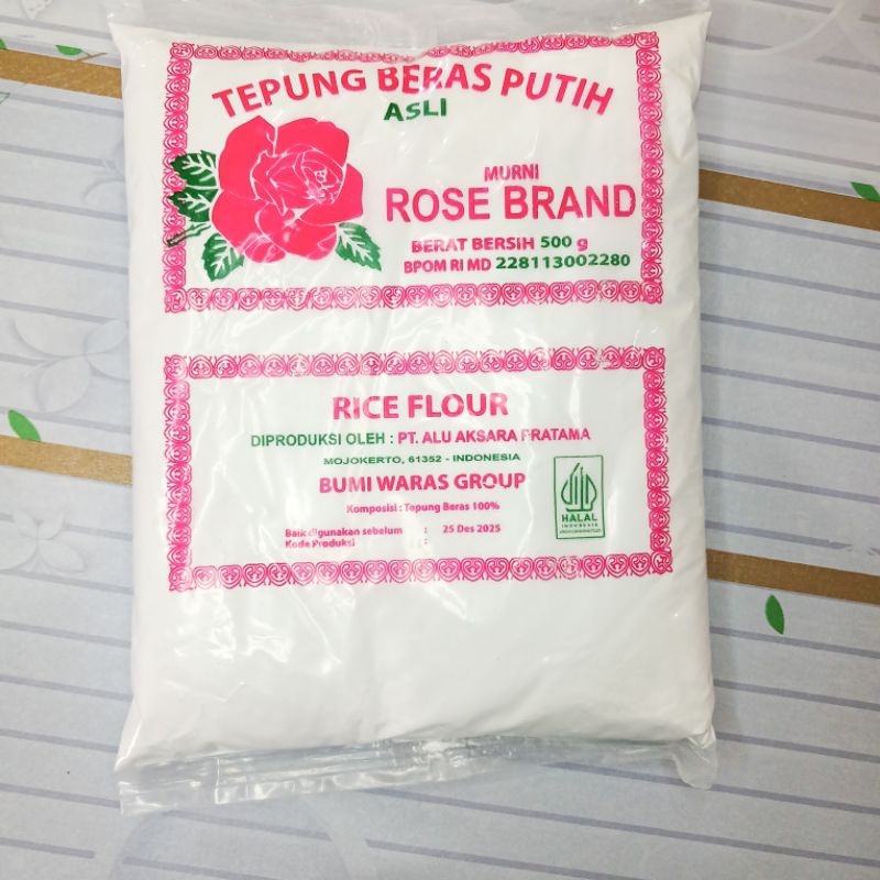 

TEPUNG BERAS PUTIH ROSE BRAND 500 GRAM