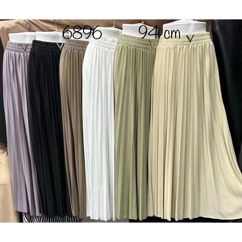 Rok Import Premium, Plisket, Ukuran Panjang, Panjang 94 cm, LP dari 65 cm bisa melar S/D 110 cm
