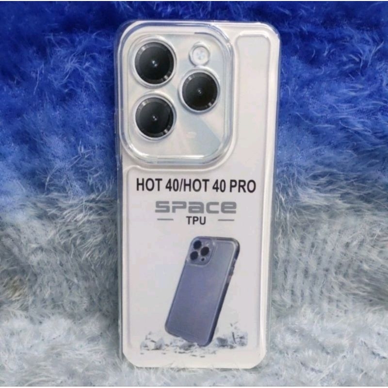 CASING BENING TRANSPARAN INFINIK HOT 40/40PRO SILIKON CLEAR TRANSPARAN PELINDUNG BELAKANG Hp