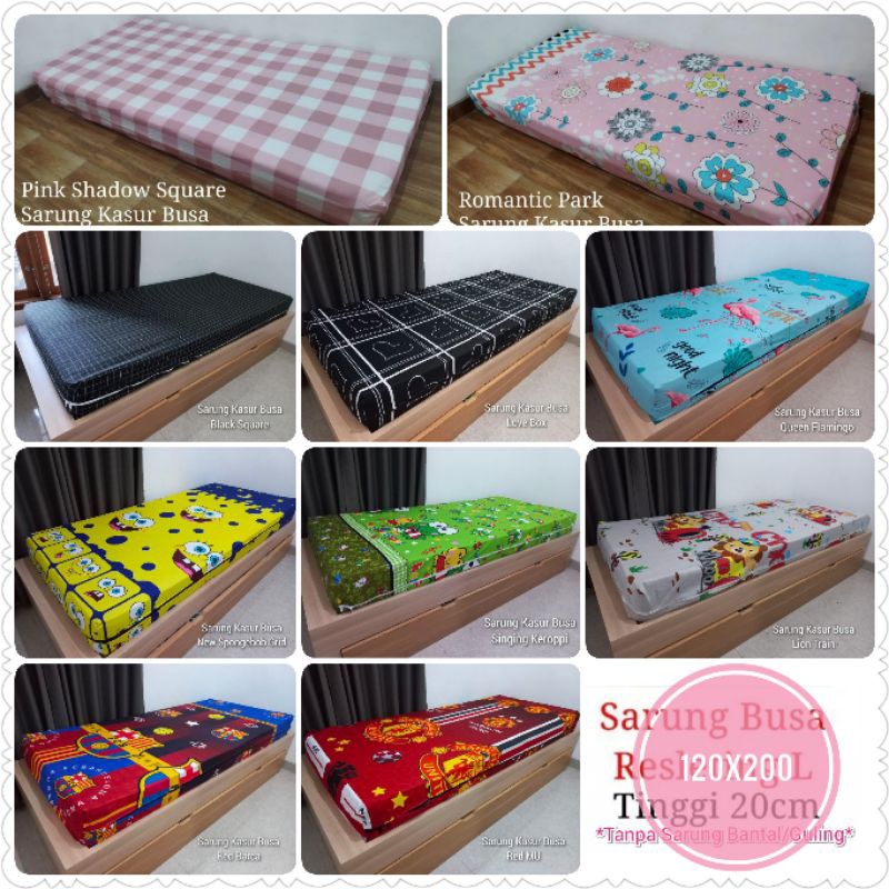 seprei resleting/sarung busa 120x200