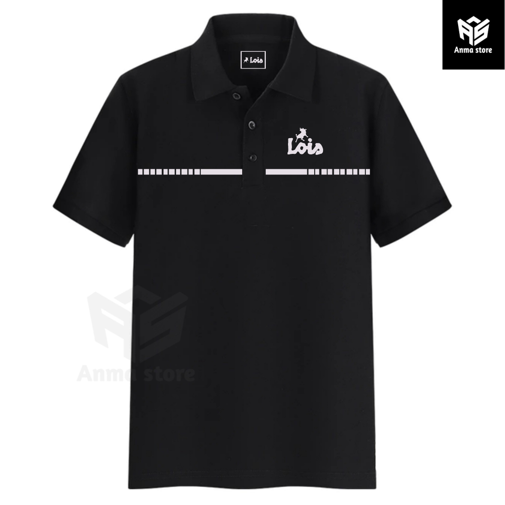 Kaos Kerah Polo shirt Lois Dotted
