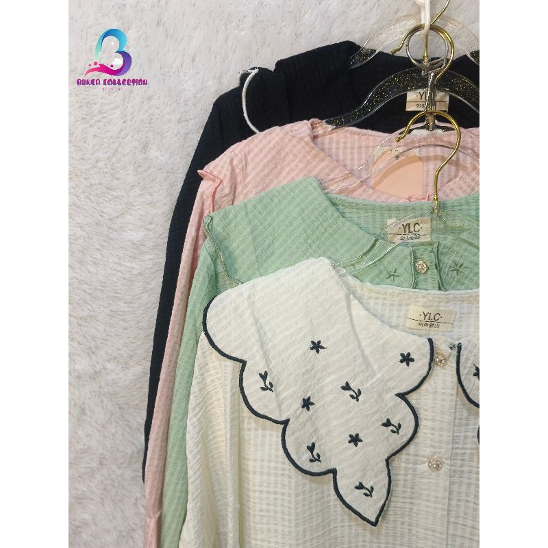 PRE ORDER BLOUSE WANITA YLC - KEMEJA WANITA FULL COLOR LUCU - BLOUSE WANITA LUCU BANGKOK KOREA MURAH