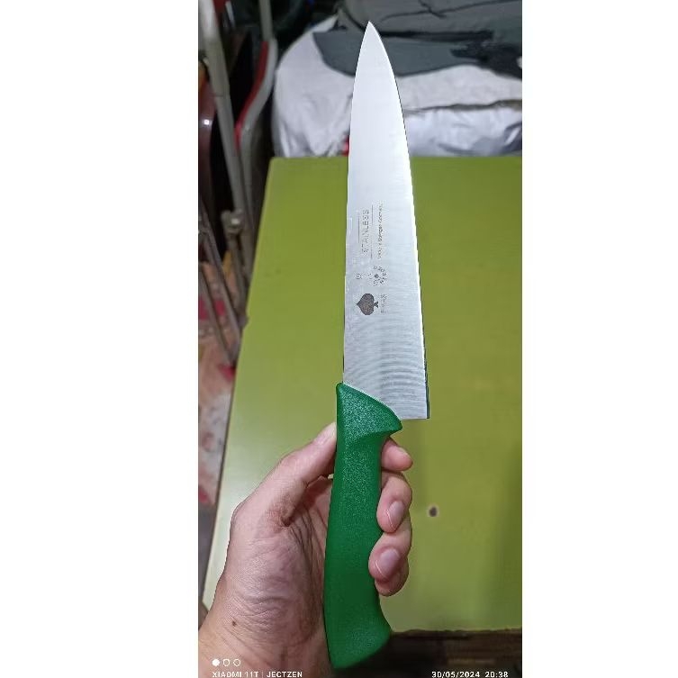 Pisau Dapur Stainless Cap Garpu Merk Herder 8". Made in Germany.