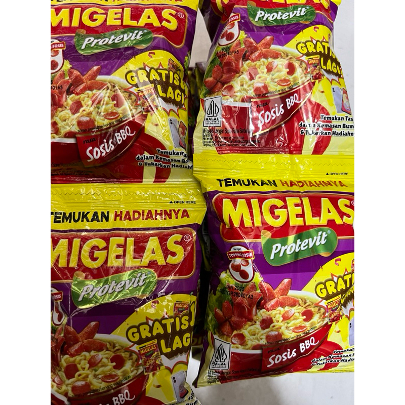 

Migelas Rasa Sosis BBQ 1Renceng Isi 10Pcs