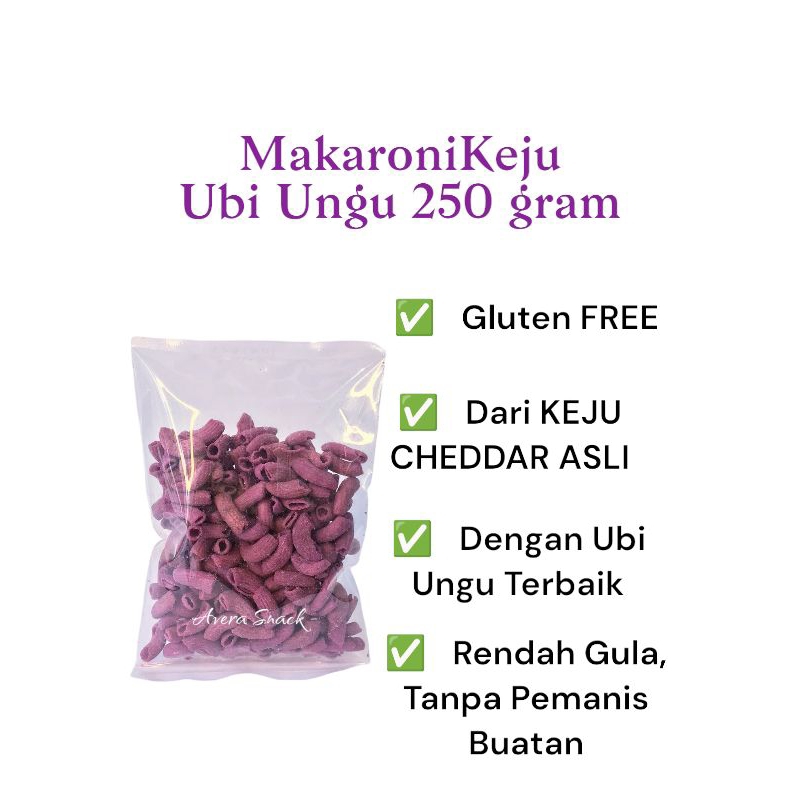 

Makaroni Keju Rasa Keju Ubi Ungu 250g