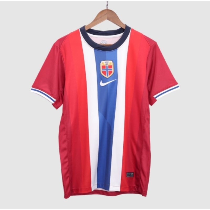 jersey bola norwegia home euro 2024