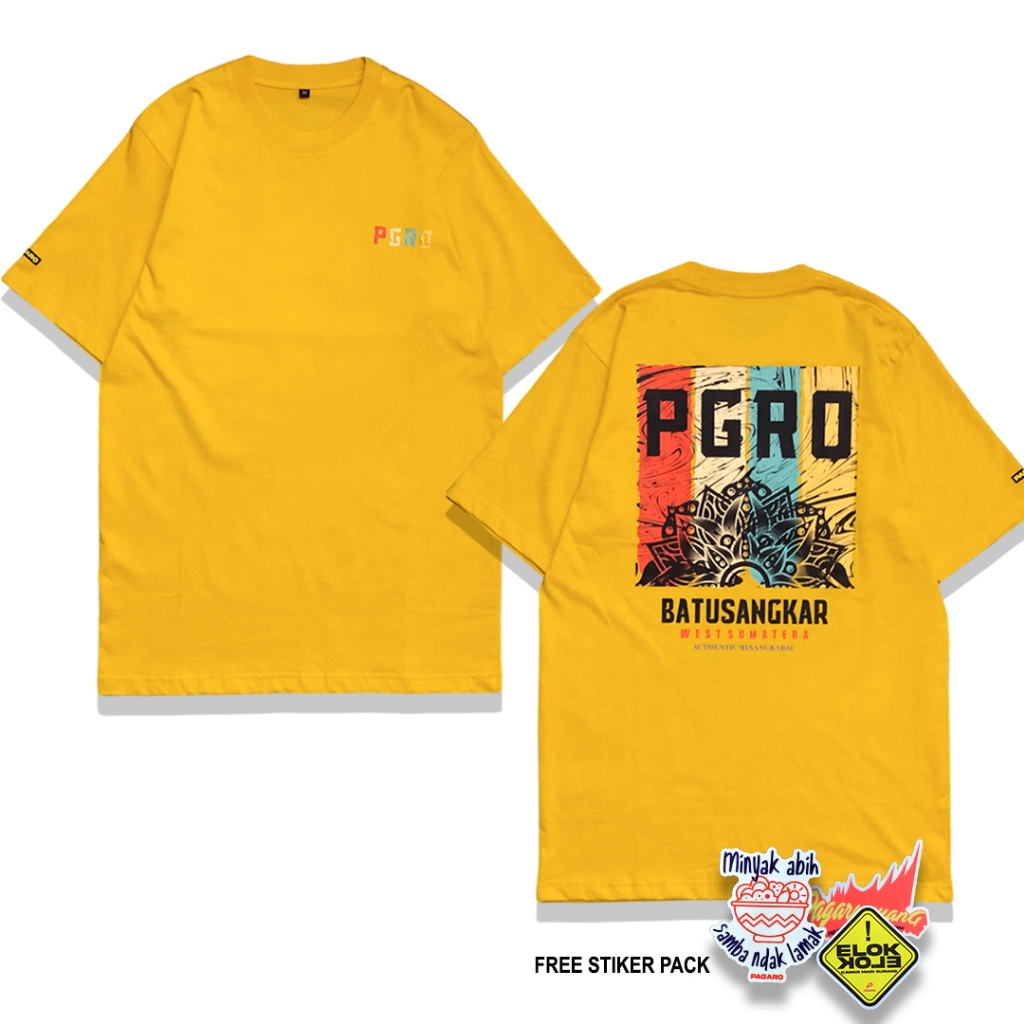 Kaos Sablon Artefact Lengan Pendek - Mustard by PAGARO