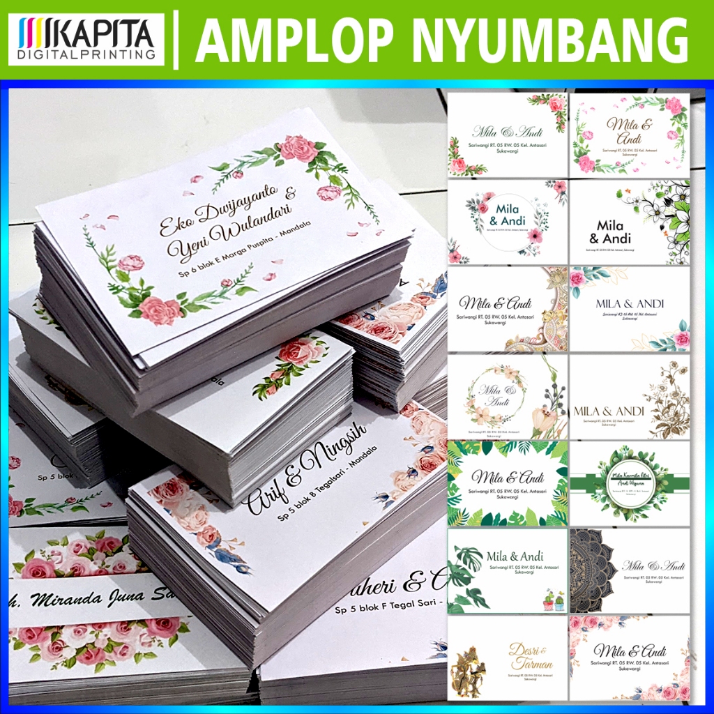 

(isi 100 lbr) Cetak Amplop Kondangan Custom Nama & alamat | Wedding Envelope Amplop sumbang | amplop custom nama | Amplop Nikahan Kostum