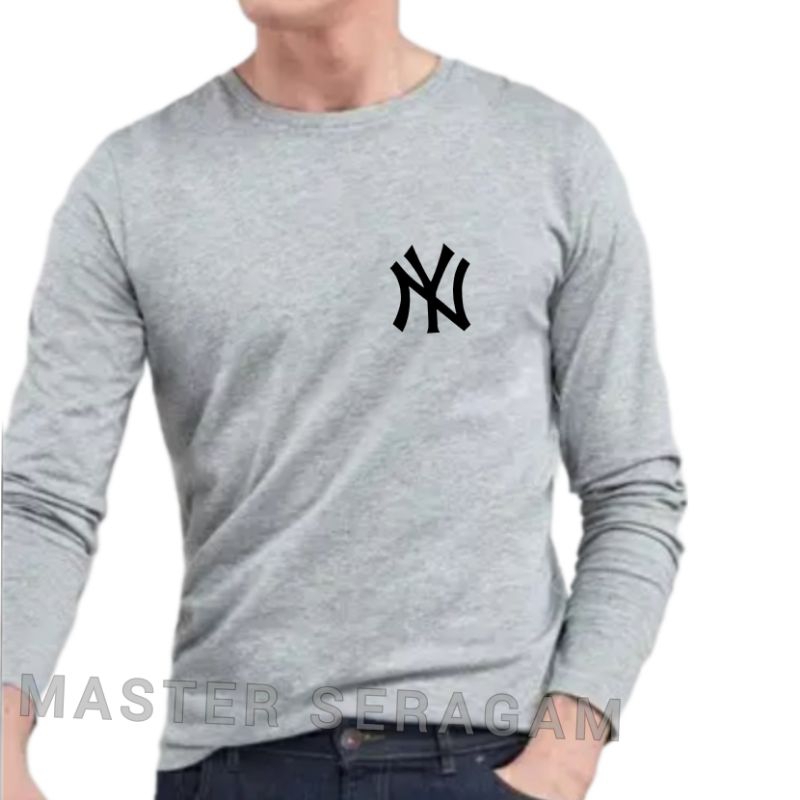 Baju Kaos Distro Lengan Panjang Pria M L Xl Xxl / Kaos Oblong Lengan Panjang / Atasan Kaos Katun