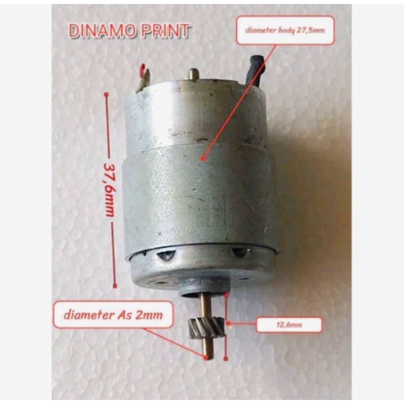 DINAMO printer DC 12V dinamo bor mini