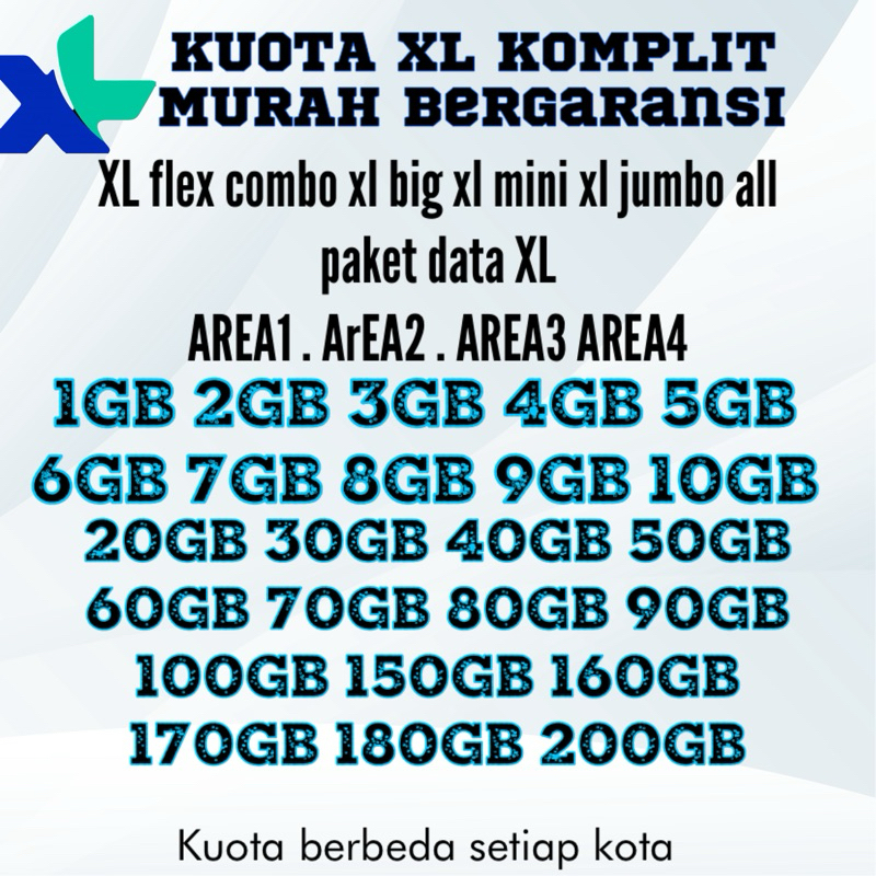 Pusat kuota Grosir PAKET DATA KUOTA XL XTRA COMBO FLEX UNLIMITED LITE MINI XL KOMPLIT