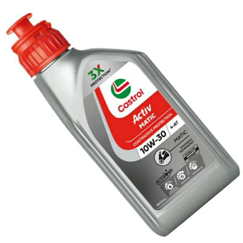 oli castrol aktiv matic 10w-30 800 ml untuk motor matic honda scoopy karbu/fi / beat karbu/fi / vari