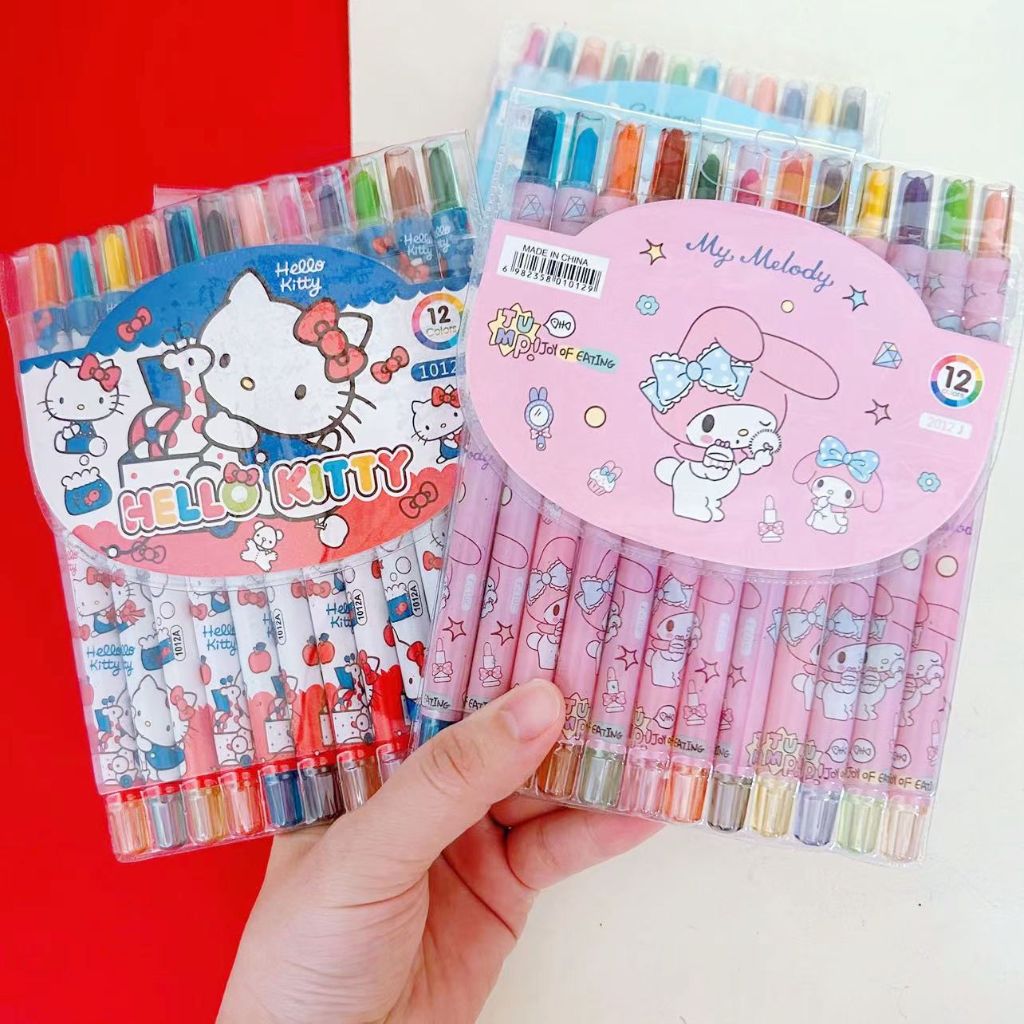 

Crayon Putar Isi 12 PCS Motif KUROMI MELODY CINAMOROL / Rolling Pen Crayon KUROMI MELODY CINAMOROL