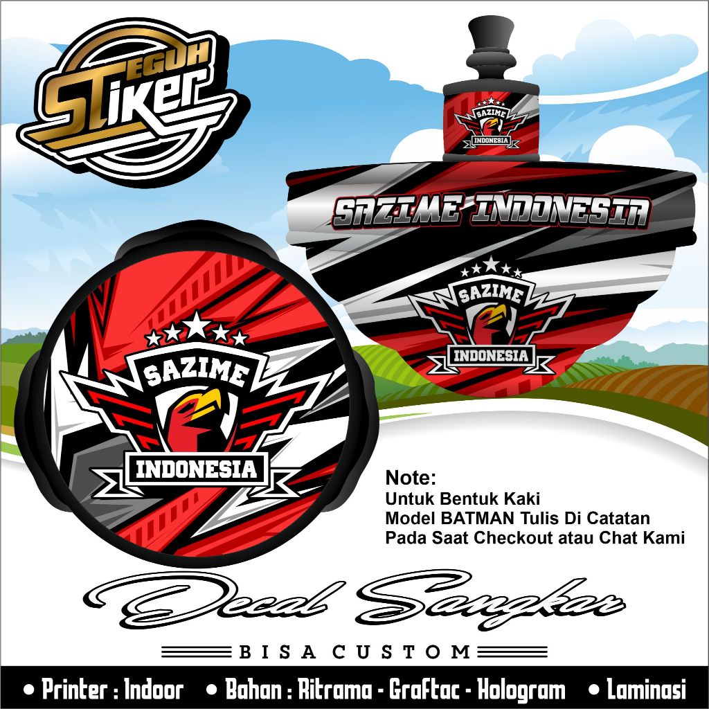 Stiker Tebok Lovebird Sazime Racing