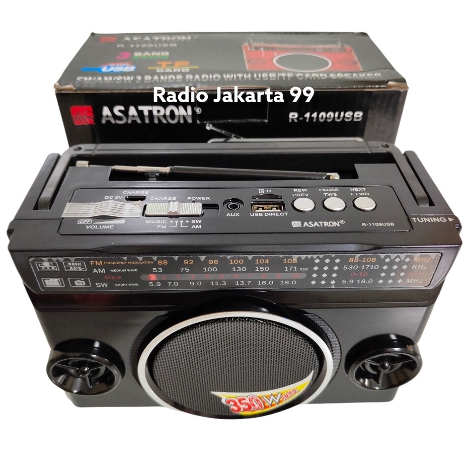 Diskon Asatron R119 Radio Poble Fm Am USB dan Bluetooth